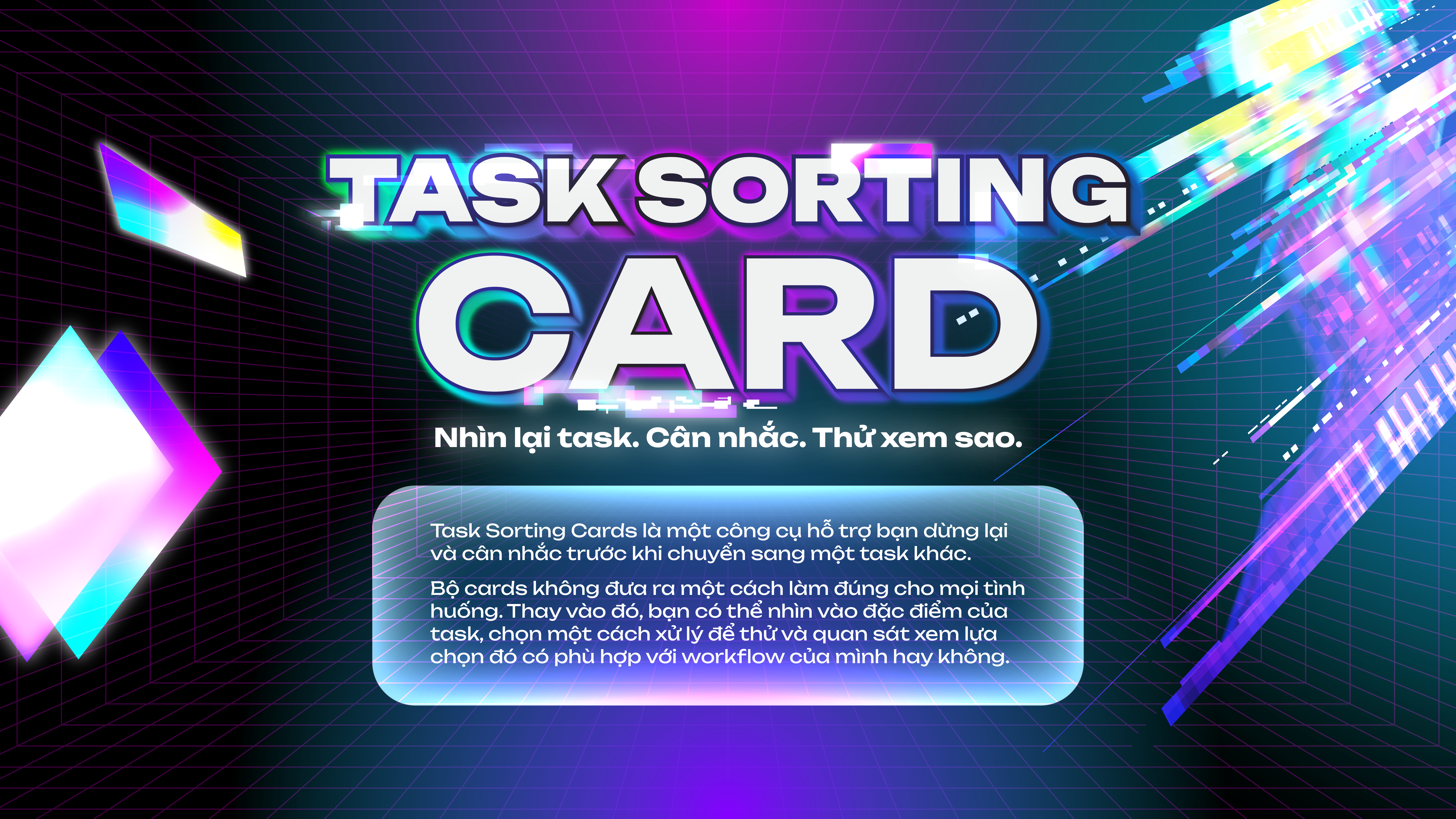 Hướng dẫn sử dụng Task Sorting Card - Phần 1